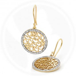 Diamond Circle of Love Earrings