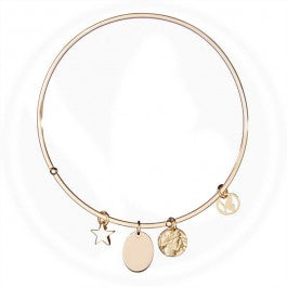 Gold Charm Bangle