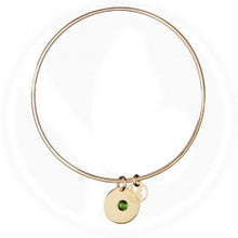 Load image into Gallery viewer, Gold Birthstone Bangle