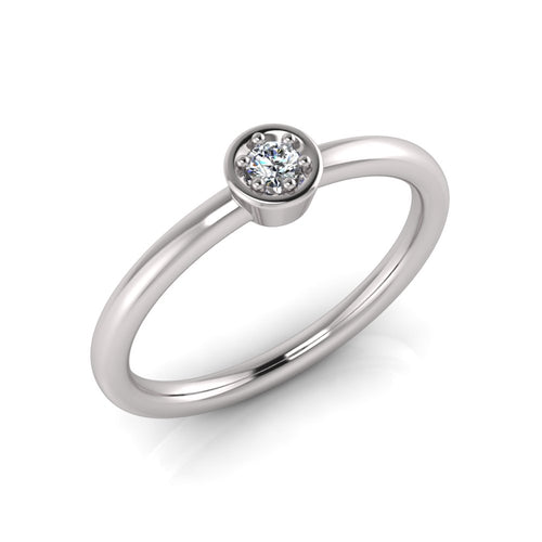 Sterling Silver Cubic Zirconia Ring 701