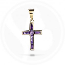 Purple Cross 14ct