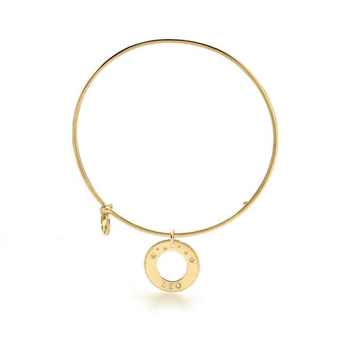 Leo Star Sign Bangle (Gold)